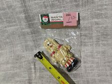 NEW RARE Vtg CHRISTMAS ORNAMENT JAPAN KURT Santa World Gingerbread Girl braids  picture