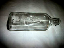 COWLEYS 1940s GLASS BOTTLE EMPTY EMBOSSED MOUSE RAT CLEAR COLLECTIBLE picture
