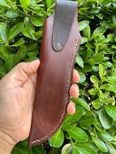 HANDMADE Genuine Leather Hand Crafted BELT SHEATH Holster FIXED BLADE KNIFE EDC picture