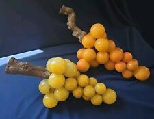 Vintage Pair of  Alabaster Grapes picture