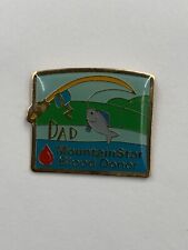 Vintage DAD Mountainstar Mountain Star Blood Donor Lapel Pin Brooch picture