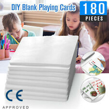 180x Dry Erase Index Cards Blank Playing Cards Note Cards School Work Learning picture