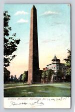 Harrisburg PA- Pennsylvania, Soldiers Monument, Antique, Vintage c1908 Postcard picture