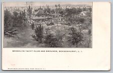 Brooklyn Yacht Club and Grounds. Bensonhurst Long Island NYVintage Postcard picture
