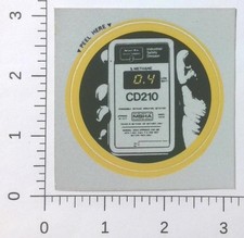 Vintage MSHA CD210 Methane Gas Detector Coal Mining Sticker Decal picture