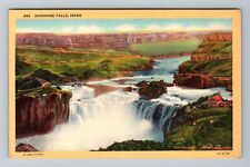 Shoshone Falls ID-Idaho, Scenic View Vintage Souvenir Postcard picture