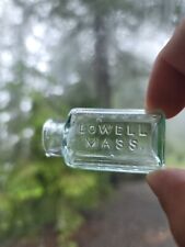 PHenomenal Miniature Lowell Massachusetts Pill Bottle☆Old Sample Size Bottle picture