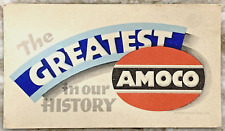 The Greatest in our History AMOCO Vintage Gas Oil Advertising Ink Blotter 1333 picture