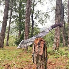 Custom Handmade Carbon Steel Blade Survival Machete Knife| Hunting Knife Camping picture