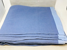 Vintage SPRINGFIELD SIZESET 100% Wool Blanket Cornflower Blue 84
