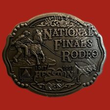 1997 NFR National Finals Rodeo Hesston Collector's Edition Cowboy Belt Buckle picture