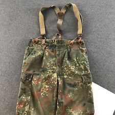 VTG 1991 German Military Camo Pants Mens With Suspenders Feuchter Ringelai #5857 picture