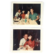 Thai Bar Girls & American Men Photo Pair 1960s Bangkok Thailand Snapshots B3456 picture