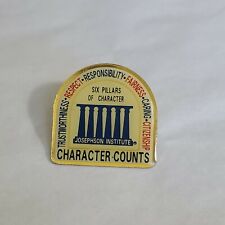 Character Counts Josephson Institute of Ethics Pin Six Pillars Of Character picture