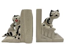 Vtg 1980s Takahashi Japan The Joy Of Cats Bookends picture