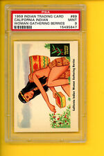 1959 INDIAN GUM INDIAN TRADING CARD #69 CALIFORNIA INDIAN PSA 9 MINT 15495847 picture