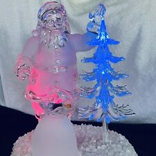 VTG Holiday Ice Sculptures Northern Lights Collection Heritage Mint 12” Santa picture
