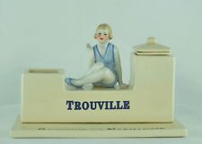 Encrier Ecritoire Figurine Baigneuse Normandie Trouville Style Art Deco Style Ar picture