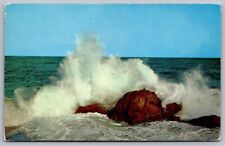 Rocks Surf Oceanfront Shoreline Sea Shore Ocean Coast Seashore Wave VNG Postcard picture