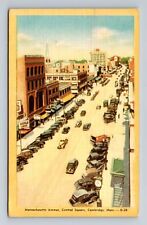Cambridge MA-Massachusetts Massachusetts Avenue Central Square Vintage Postcard picture