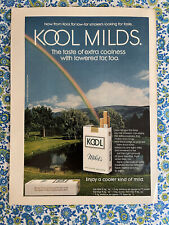 Vintage 1972 Kool Milds Cigarettes Print Ad Extra Coolness Rainbow picture