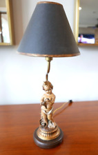 Beautiful MAC SCULPTURE Figurine Cherub Angel Italian Style Table Desk Lamp picture