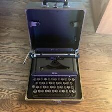 Antique WWII Era 1941 Royal Companion Typewriter w/ Original Tweed Case picture