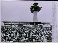 LG819 1962 Wire Photo DULLES INTERNATIONAL AIRPORT DEDICATEDD Virginia Crowd picture