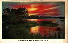 Greetings From Ashland New York 1936 Vintage Postcard picture