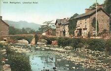 ANTIQUE Pre WWI Real Photo Beddgelert Llewellyn Hotel Postcard - USED picture