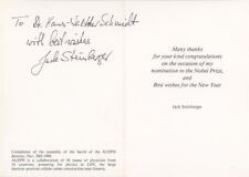 Jack Steinberger- Signed Thank You Card (Nobel Prize 1988) picture