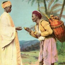 W.F. McLaughlin's Coffee Victorian Trade Card Arab Men Serving Coffee Desert Urn picture