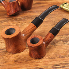 Classic Rosewood Pipe Handmade Solid Wood Pipe Tobacco Cigarettes Cigar Pipes picture