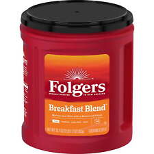 Folgers Breakfast Blend Ground Coffee, Smooth & Mild Coffee, 33.7 Ounce Canister picture