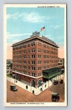 Jacksonville FL-Florida, Hotel Burbridge, Advertising, Antique Vintage Postcard picture