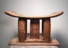 Vintage Ashanti Ceremonial Stool,  Hand Carved African Stool. Ghana. picture