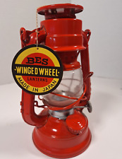 Vintage Winged Wheel No. 350 Red Oil Lamp/Lantern Made in Japan 1960's 7-1/2