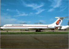 Interavia Airlines IL-62M - 4x6 Airplane Postcard- UK 86575 picture