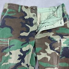 US Military Pants Mens Medium Green Trouser Woodland Camo Cargo Ripstop BDU Hot picture