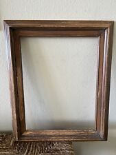 antique distressed wood art frame stained pine 14 X 18 insert picture