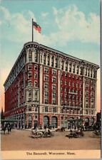 c1910s Worcester, Massachusetts Postcard BANCROFT HOTEL Street View / Unused picture