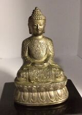 Vintage Untested Silver Buddha 5” High Statue picture