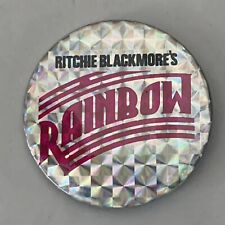 Ritchie Blackmore Ronnie James Dio Rainbow Badge Pin Vintage circa mid 1970s picture