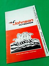 OEM JOHNSON Marine Outboards E25 E45 E28 E48 E4H EL25 EL48 Oper/Maint. Manual  picture