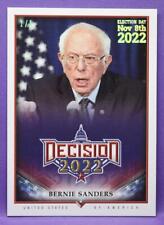 Bernie Sanders Decision 2022 #24 RARE 1/1 ICE BLUE FOIL ELECTION DAY PARALLEL picture