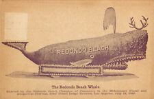 Postcard The Redondo Beach Antler Whale Midsummer Allegorical Elks Festival 1909 picture