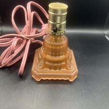 Vintage Pink Glass Lamp picture