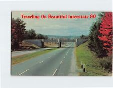 Postcard Autumn Scene Traveling on Beautiful Interstate 80 USA picture