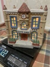 Holiday Time Vintage Village City Hall With Original Box picture