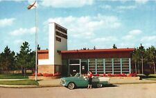 VINTAGE POSTCARD WELCOME TO FLORIDA VISITOR STATION CLASSIC CAR picture